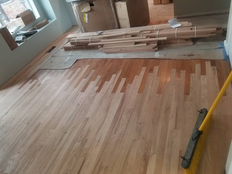 Refinished hardwood flooring in Boise home